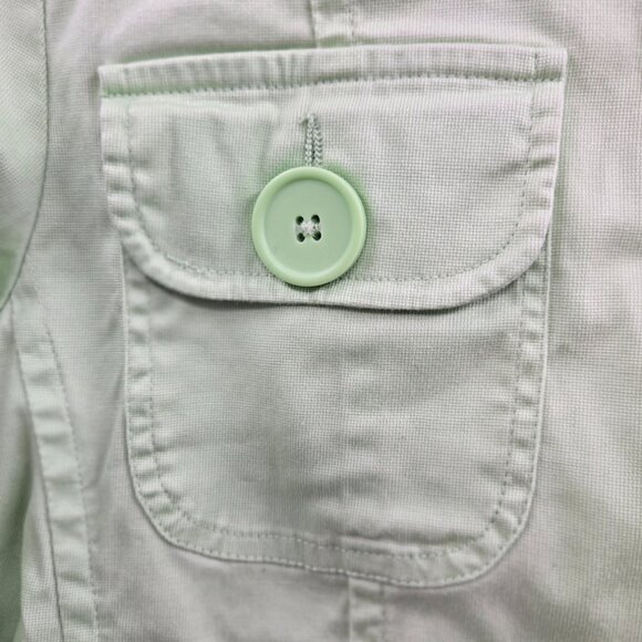 Metrostyle Green Big Buttons Long-Sleeved Jacket Size 12 - Picture 4 of 8